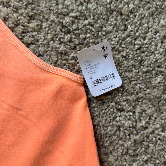 Free People Hot Shot Onesie NWT Small Pastel Peach FP Movement - Picture 6 of 6